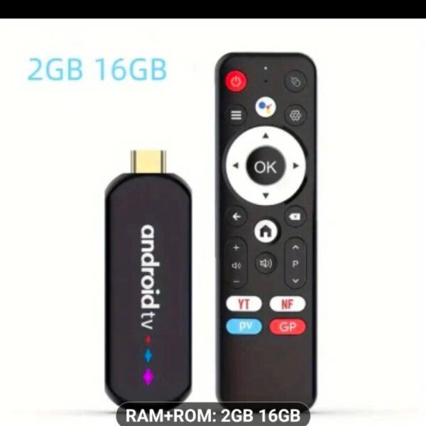 H96 Max Android TV streaming stick . Netflix YouTube prime TV Amazon Android TV Memory: 2GB RAM + 16GB ROM Connectivity: Internet.